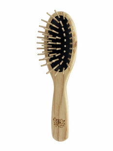 Escova Oval de Viagem com Pinos de Basebol 15,5cm x 4,7cm