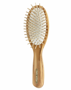 Escova Oval Grande em Madeira de Oliveira 22cm x 6cm