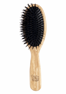 Escova Oval Grande com Cerdas de Nylon e de Javali Ecológico